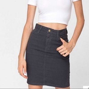 American Apparel Gray denim skirt size m